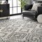 Nuloom Lacey Moroccan Geometric Shag Area Rug 2ft 8in x 6ft GCDX02A-2806 - alternate 3
